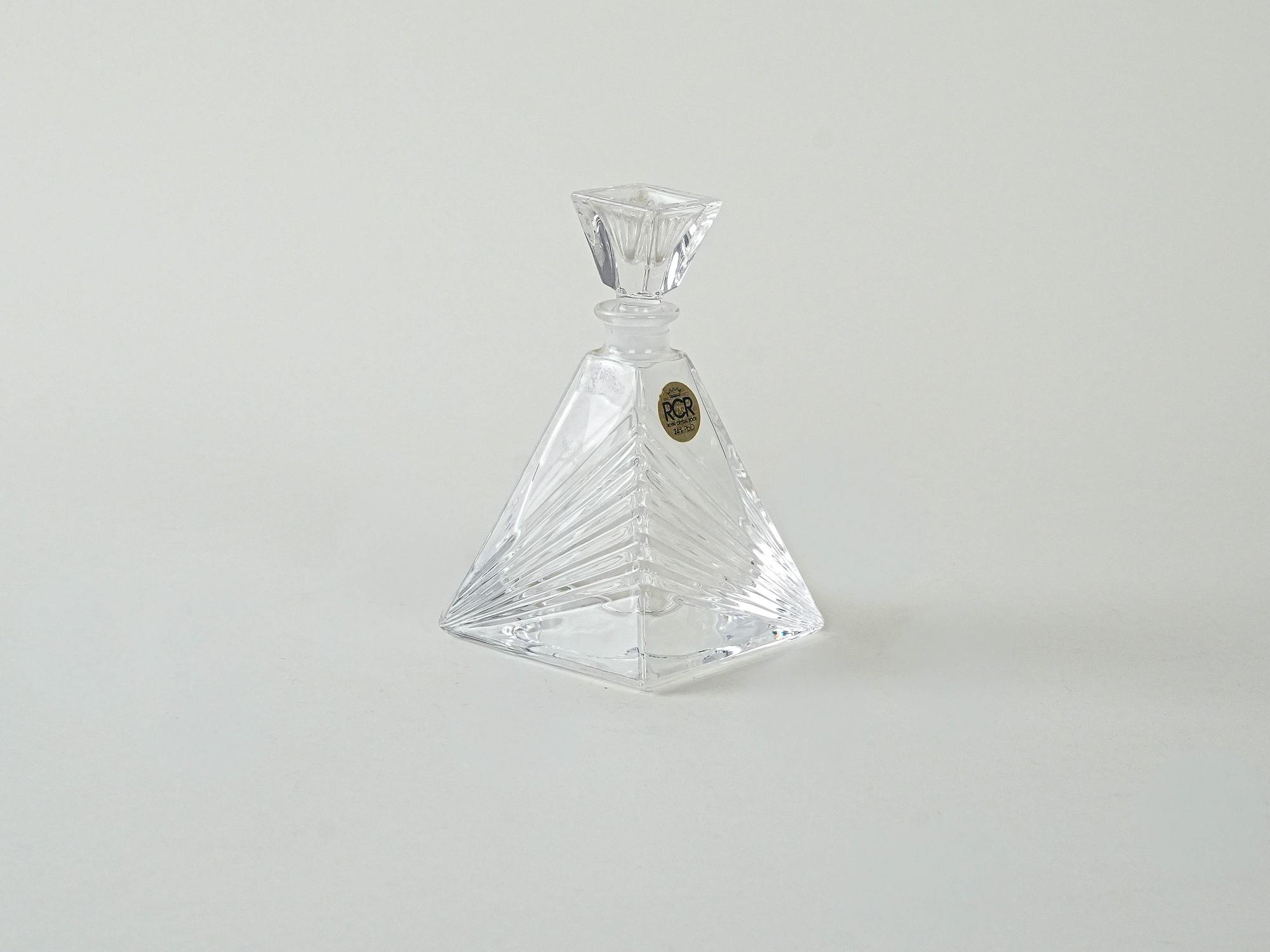 Glaskaraffe Transparent 1970er Jahre 3