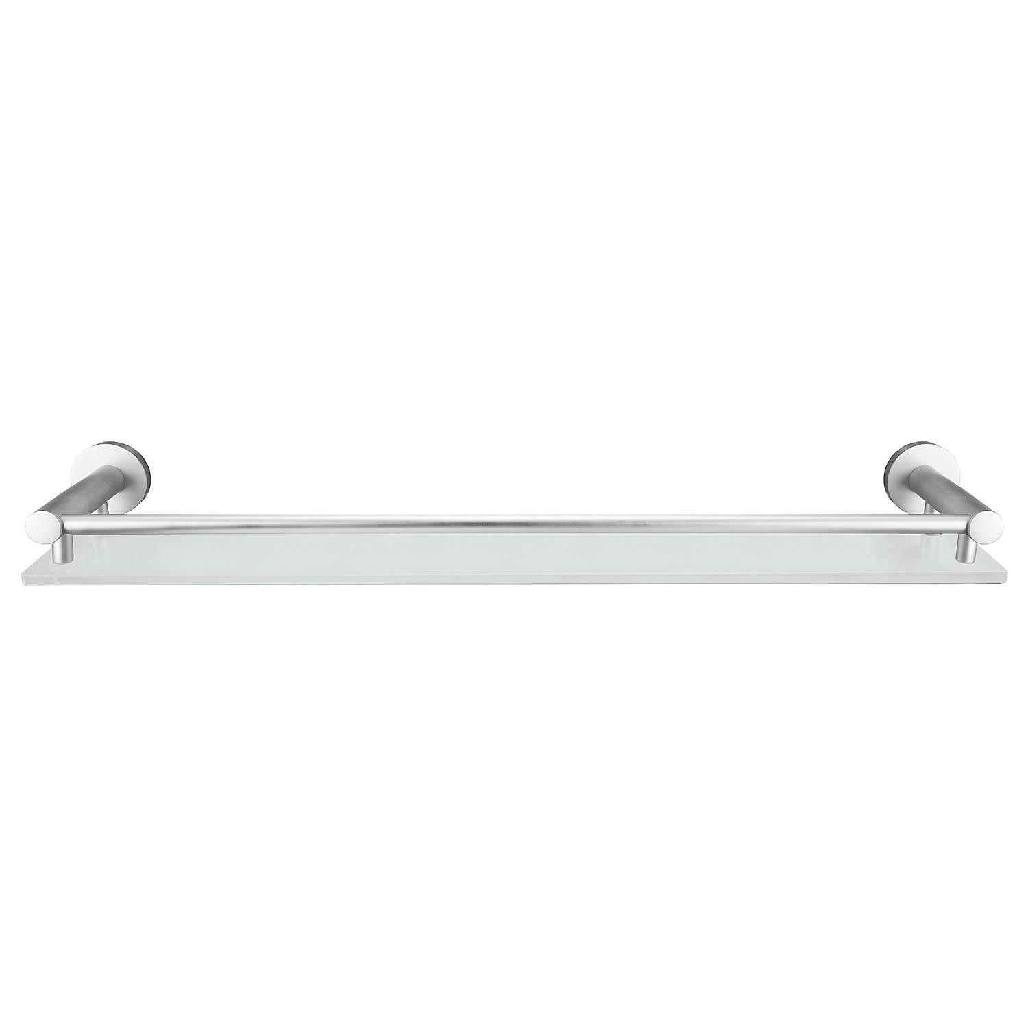 Ablage Apollo Aluminium Glas Silber Milchglas 1