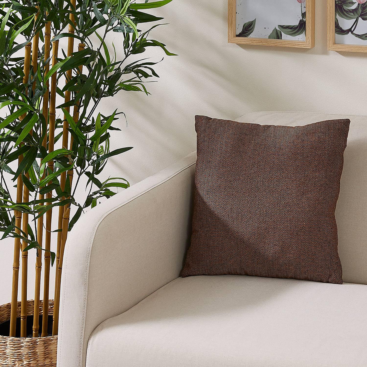 Jenny Pillow Polyester Taupe 2