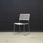 2x Vintage chair metal white 1960s 3