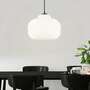 Pendant light 1-light glass metal white 0