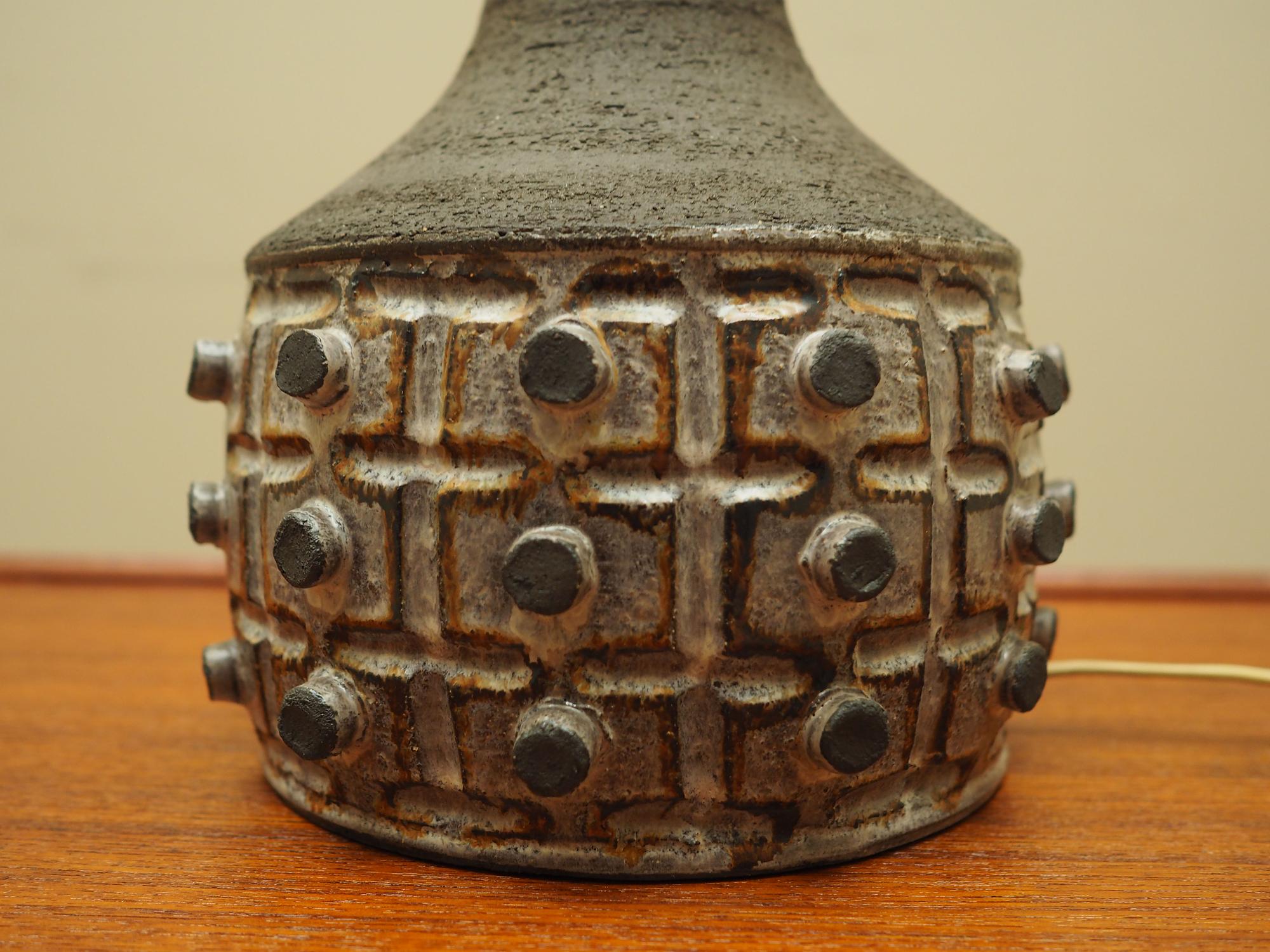 Tischlampe Keramik 1970er Jahre 8