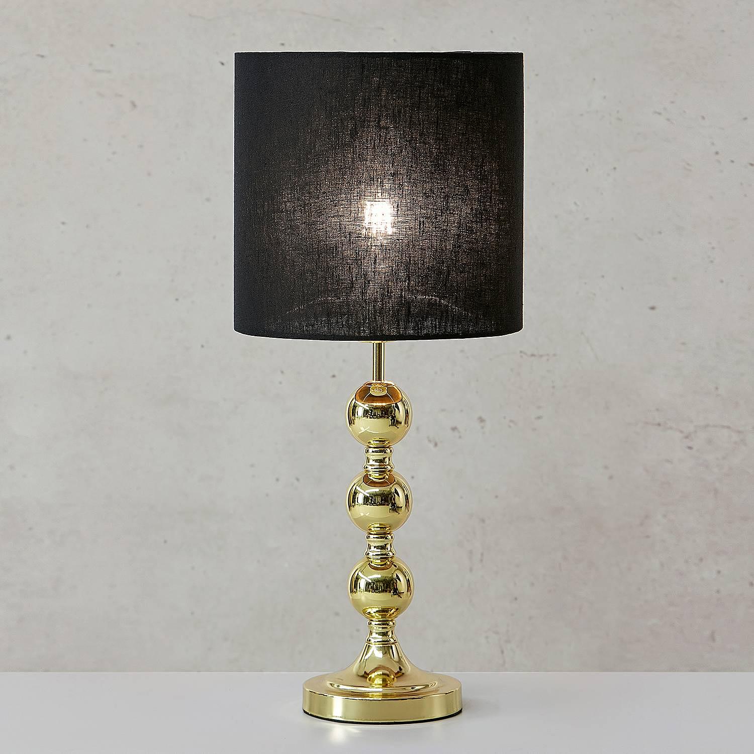 Table lamp Octo Paper Iron Black Brass 1