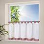 Gardine Thila Webstoff Rostbraun 2