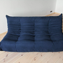 Togo Lounge Set 3-tlg. Textil Marineblau 1