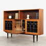 Vintage Bookshelf Wood Brown 1970s 4