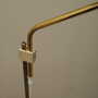 Vintage floor lamp metal textile white 1970s 7