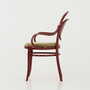 Vintage chair beech wood textile green 3