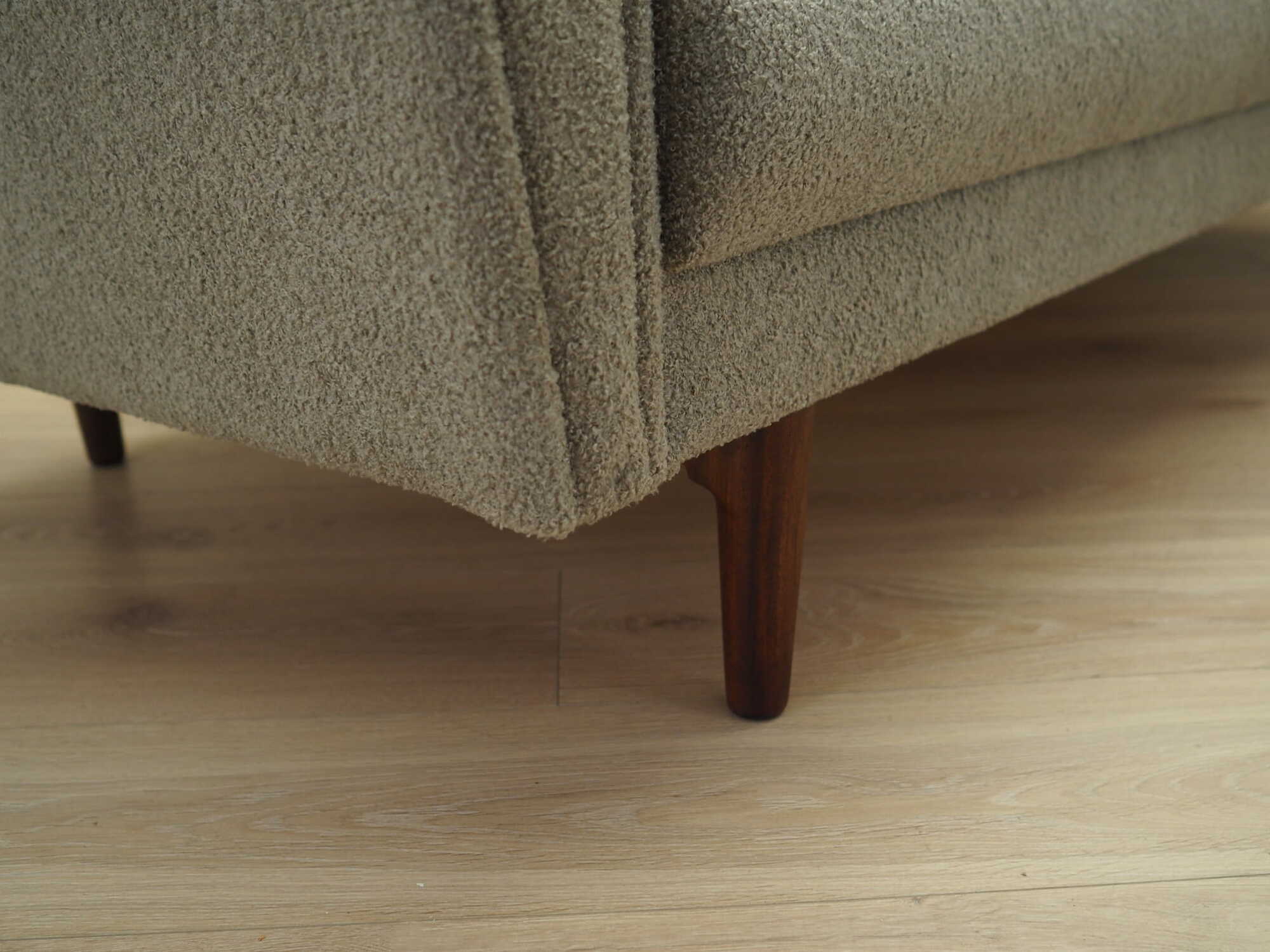 Schlafsofa Teakholz Textil Grau 1960er Jahre 8