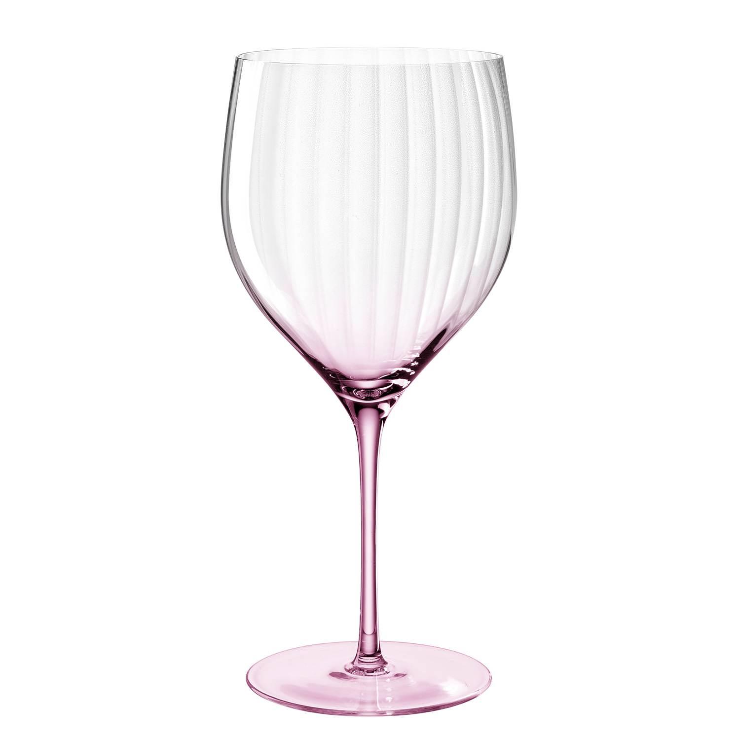 Cocktail glass Poesia set of 6 crystal glass pink 0