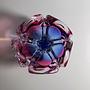 Vintage Vase Glas Cranberryrot 3