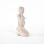 Stone figure Modernist Cream 1980s 6