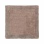 Bath mat woven fabric brown 60 x 60 cm 0