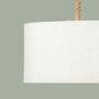 2-flame pendant lamp hanging on ropes White 4