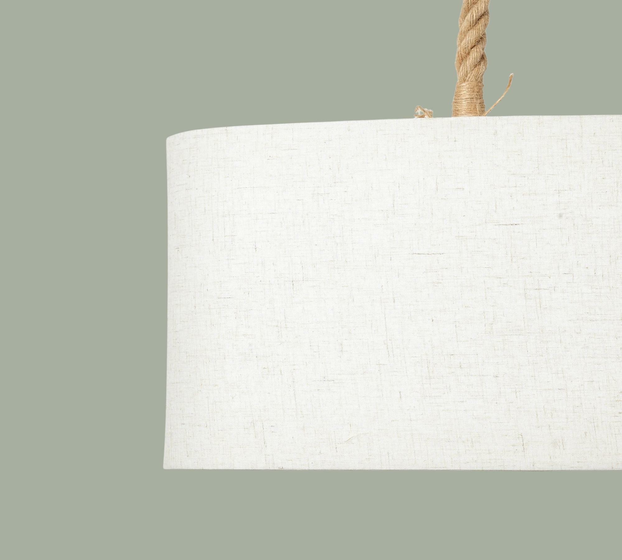 2-flame pendant lamp hanging on ropes White 4