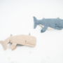 2x Beluga Whale Plush Toy Cotton Blue Beige 0