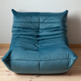 Togo armchair velvet sea blue 0