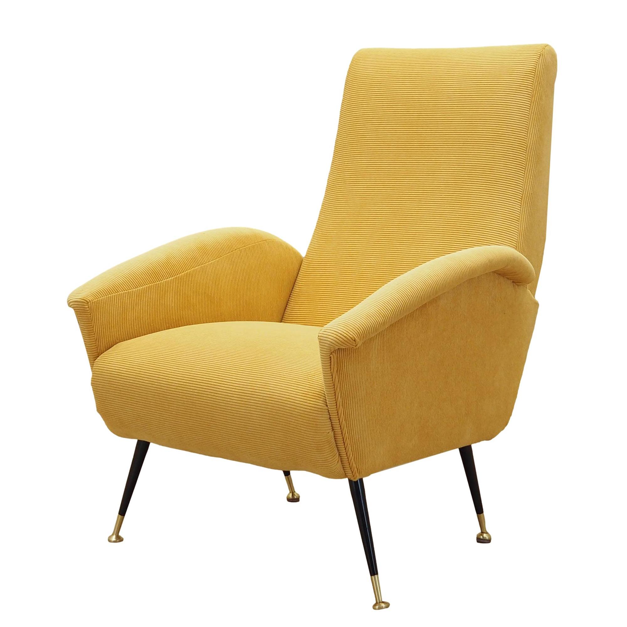 Yellow armchair, Italian design, 70s, Production: Italy 0
