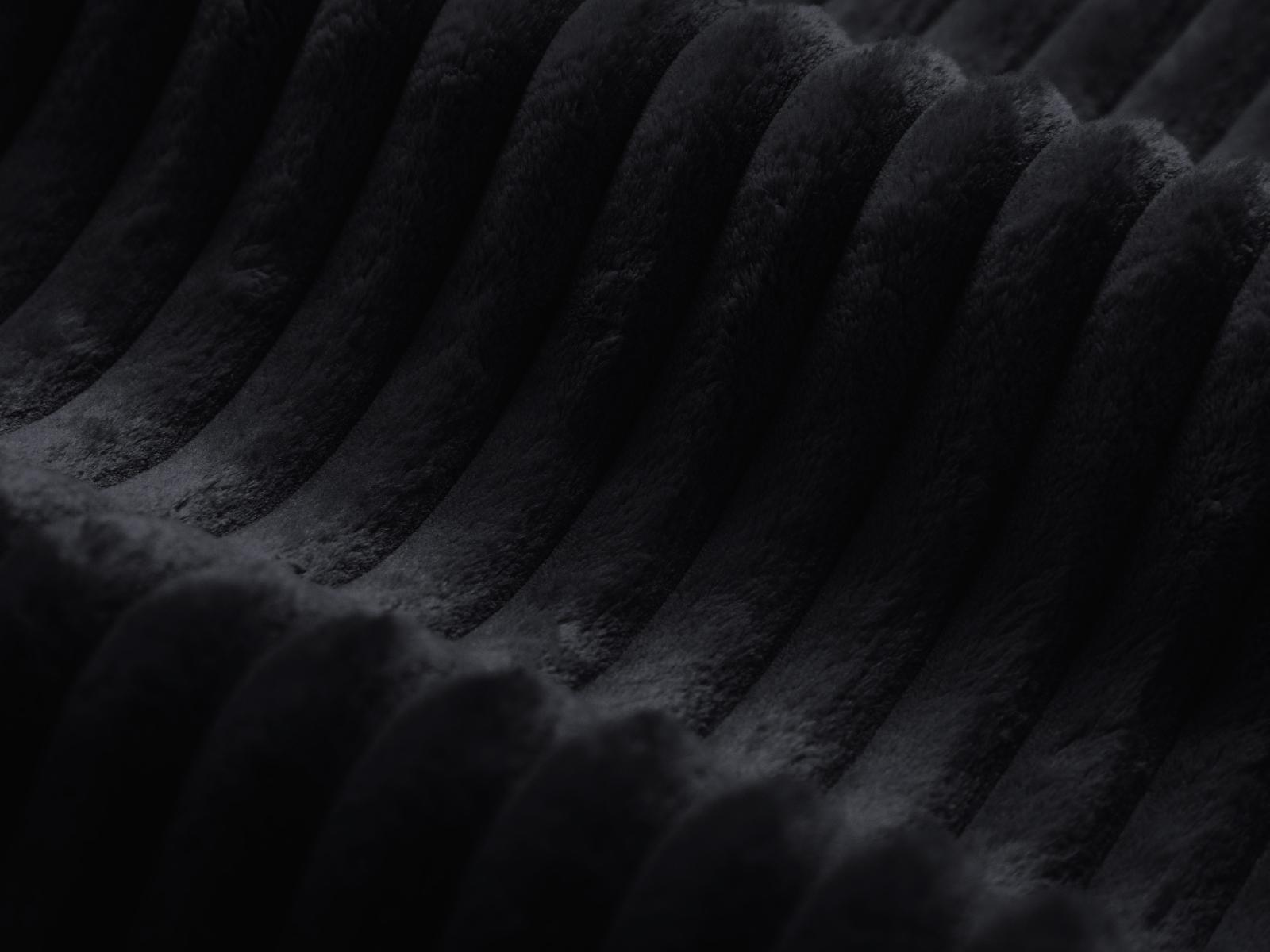 Pouf Dia Velvet 1-Seater Black 2