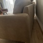 Sofa 3-Sitzer Kunstleder Holz Beige 4