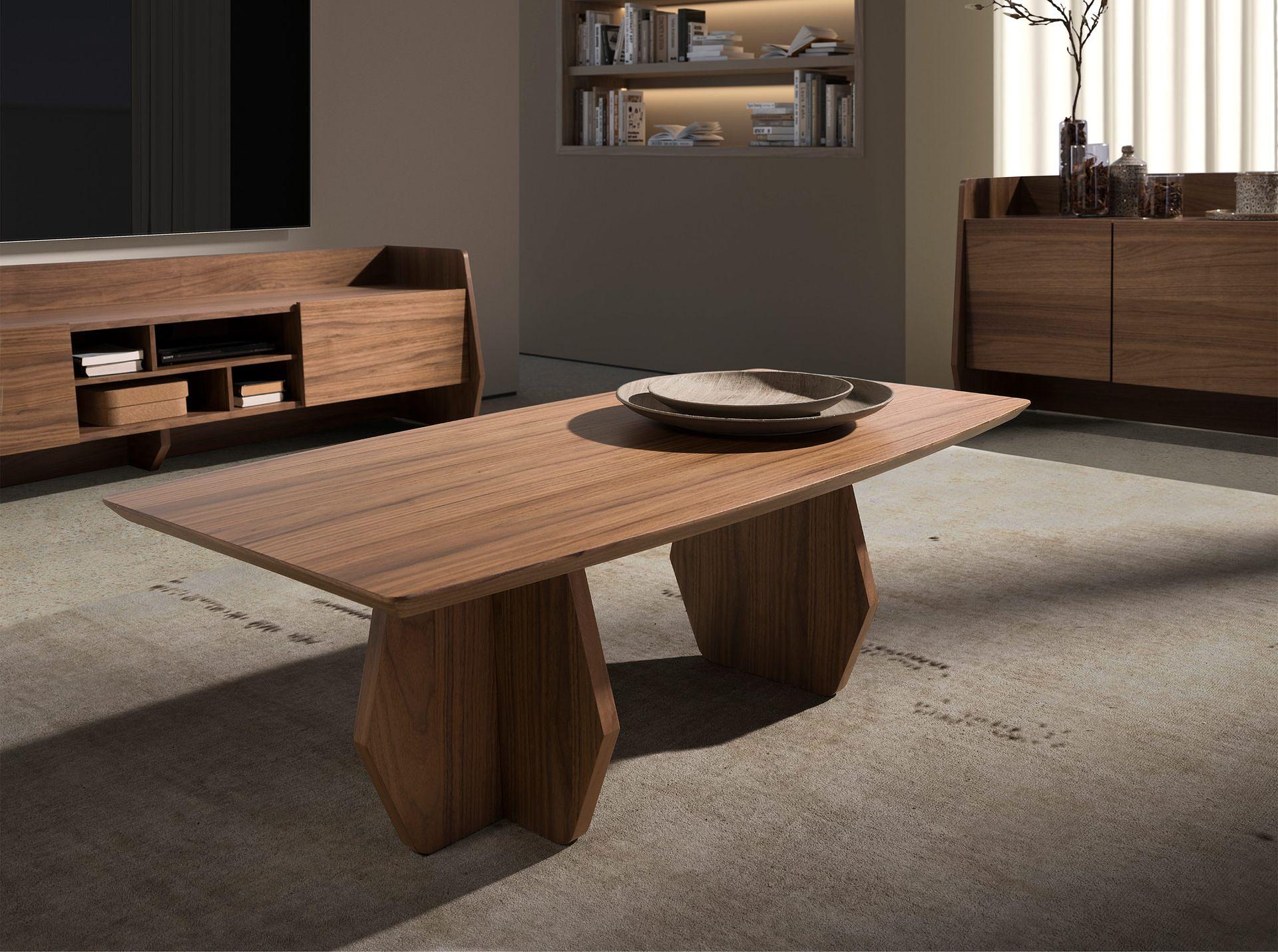 Coffee table walnut brown 2