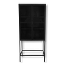 Manhattan Schrank Metall Glas Schwarz 0
