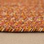 Creu Rug Round Synthetic Orange Terracotta 150x150 cm 3