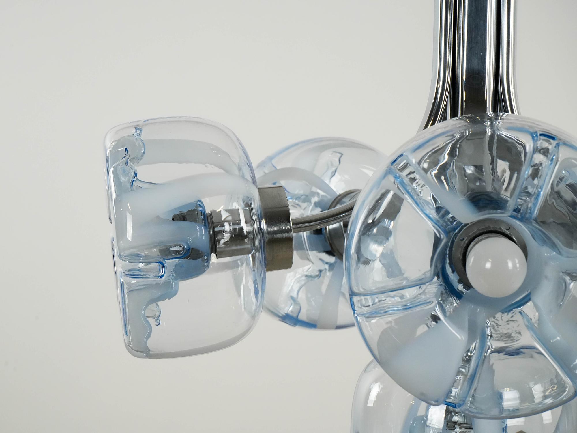 Chandelier Murano glass 1970s 5