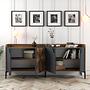 Venice Sideboard Walnut Brown Anthracite 2