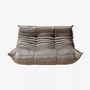 Togo Sofa 2-Sitzer Samt Warmgrau 0