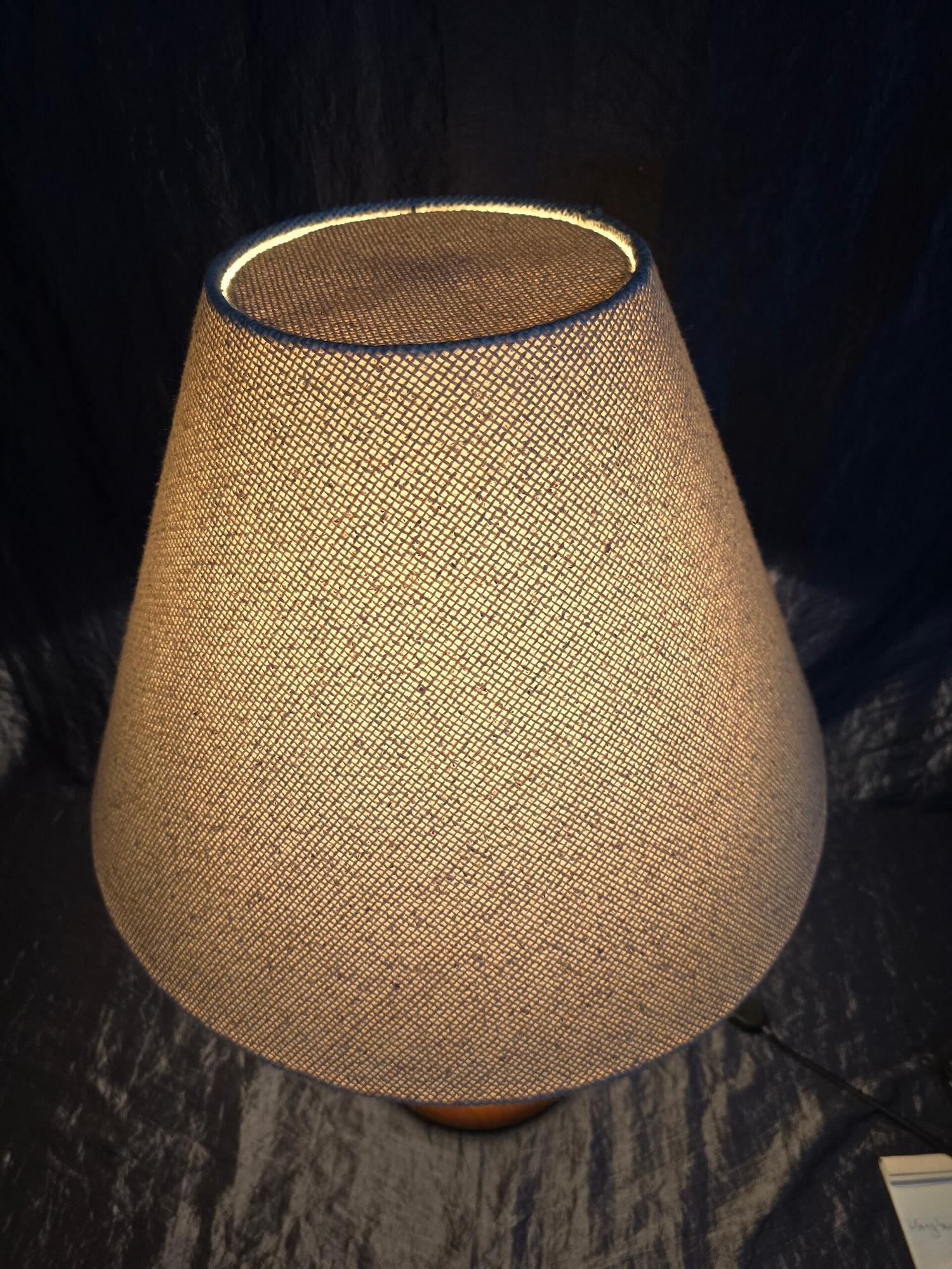 Vintage Teakholz Tischlampe Dyrlund Dänemark 2