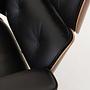 Eames Lounge Chair mit Ottoman Palisander Schwarz 6