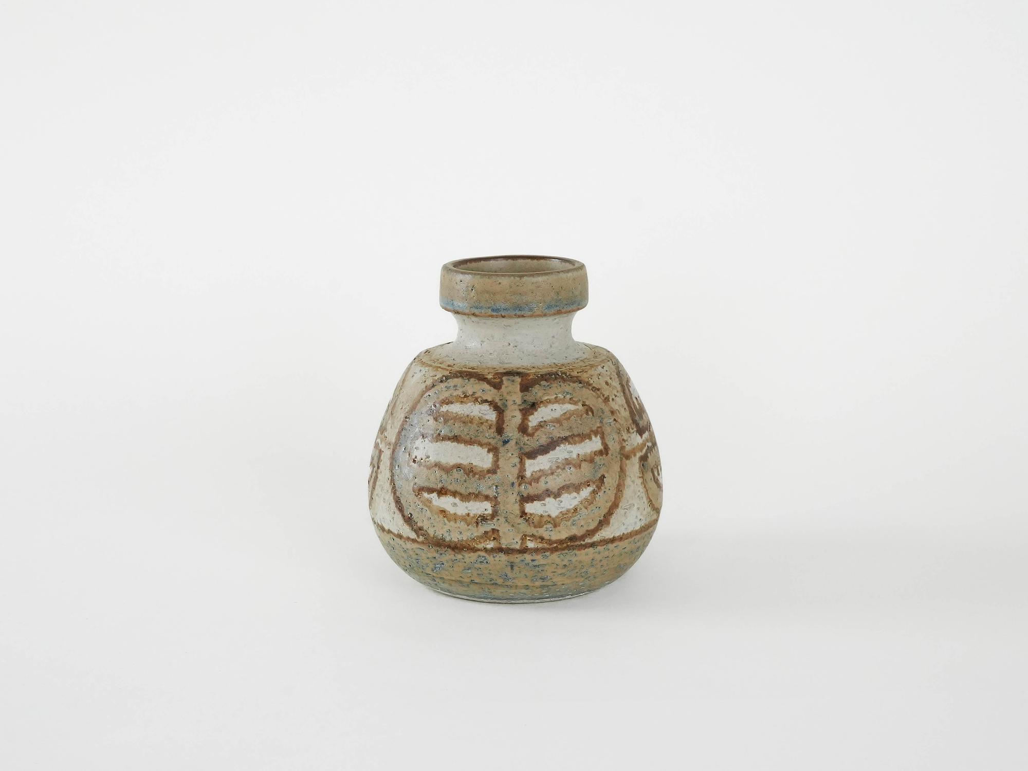 Vase Keramik Braun 2