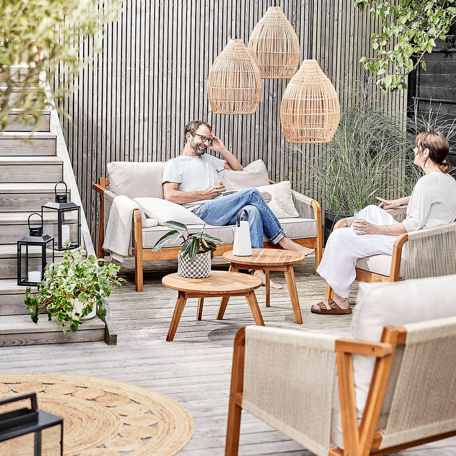 ROPE ISLAND Beistelltisch Akazienholz 4