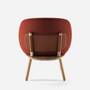 Loungestuhl Eschenholz Stoff Cognac 5