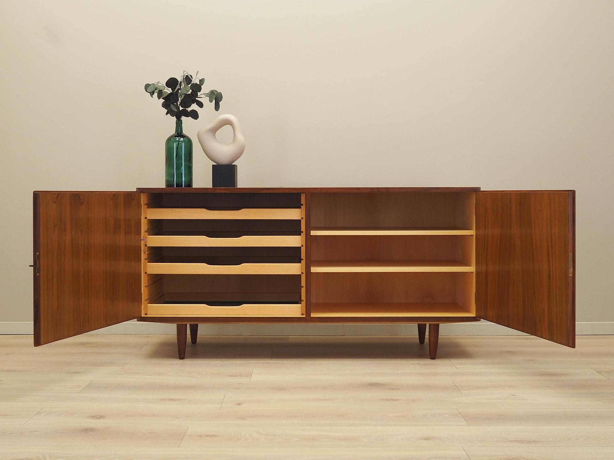 Walnuss-Schrank Braun 1970er Jahre 2