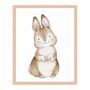 Little Rabbit Art Print with Frame Multicolored 0