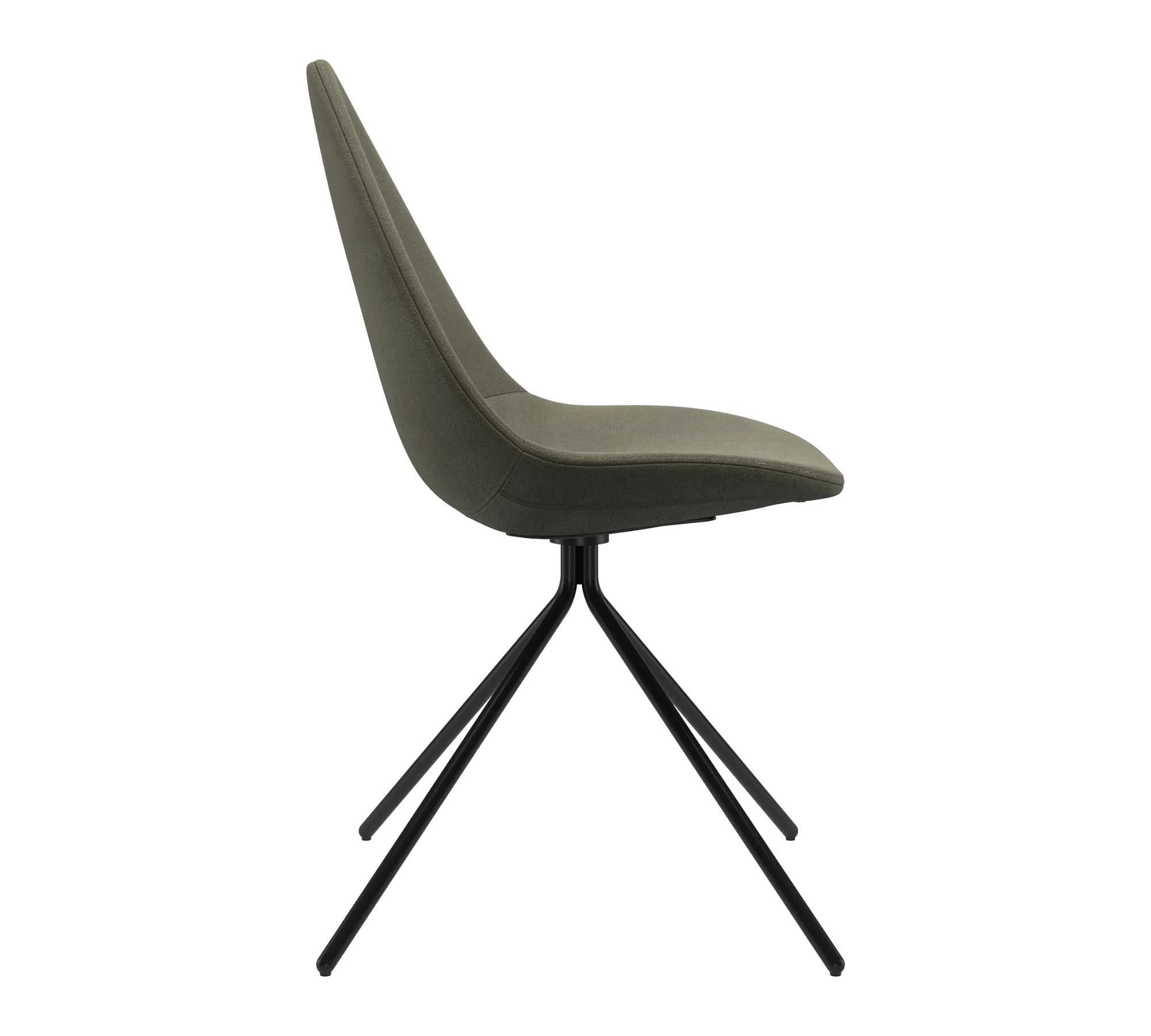Ottawa dining chair York leather olive green 1
