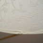 Vintage floor lamp metal textile white 1970s 6
