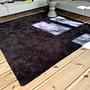 Handgefertigter Teppich Braun 200X200cm 3