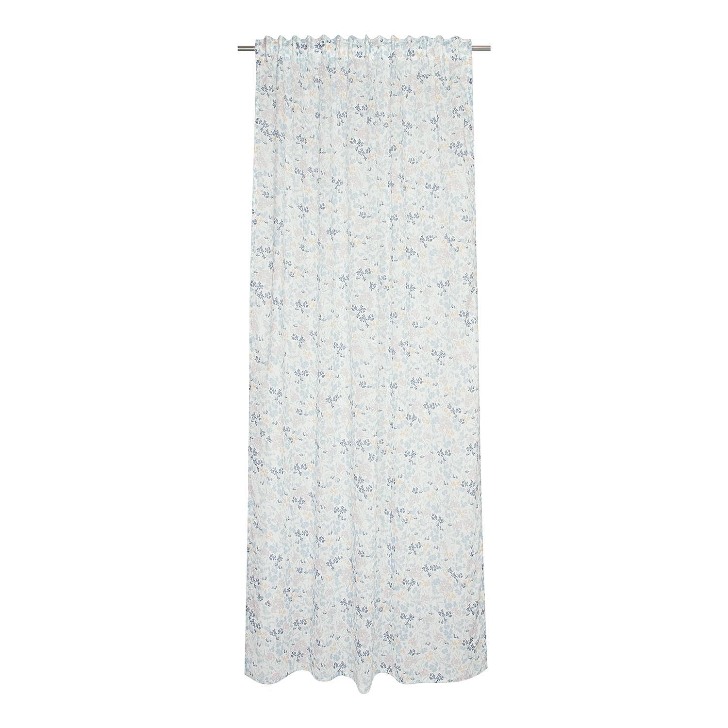 Fertiggardine Leyla Baumwolle Blau 0
