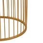 Avantis Runder Beistelltisch Eisen Gold Weiß 2