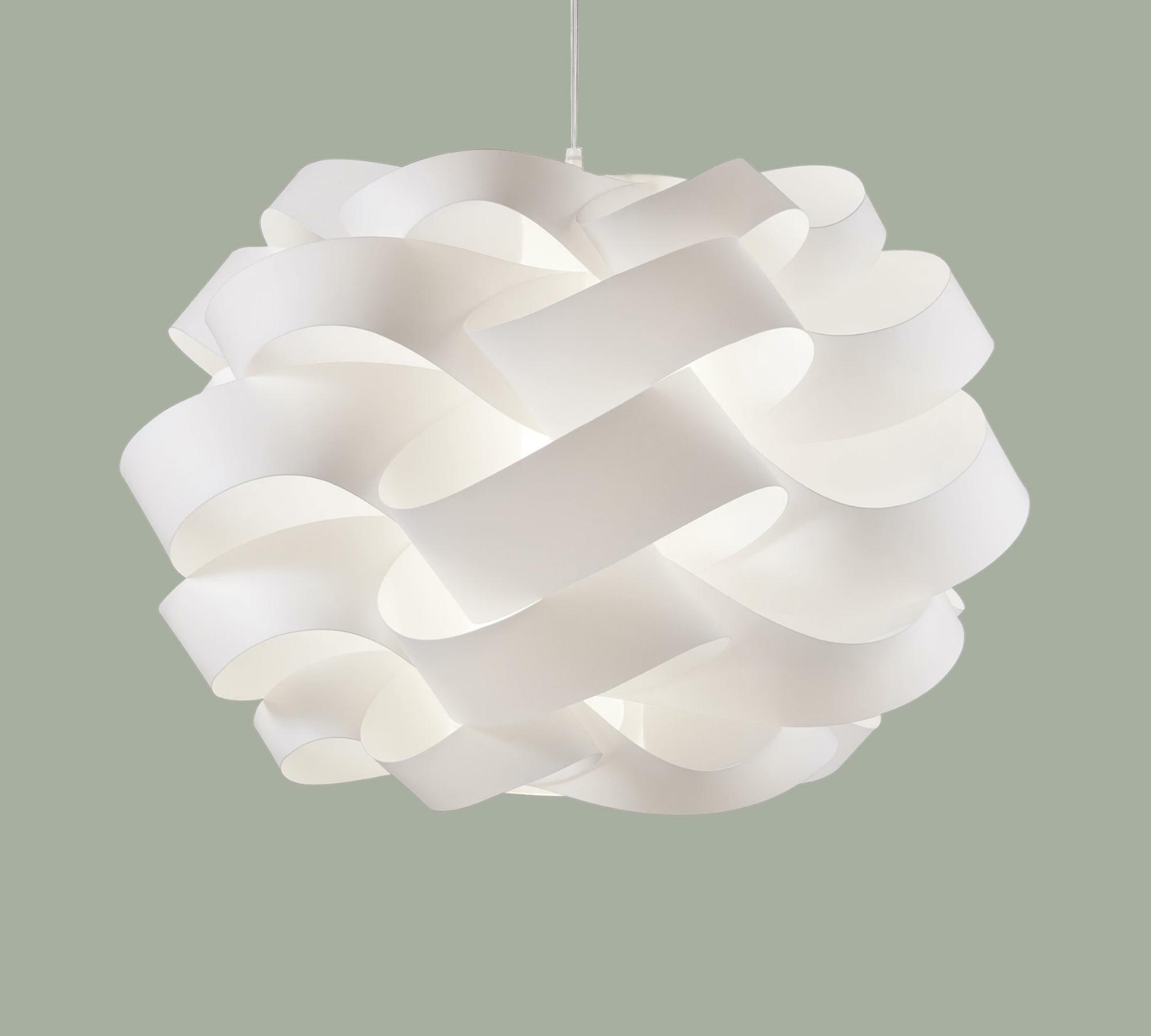 Pendant lamp cloud height adjustable white 1