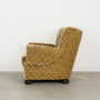 Armchair Textile Wood Yellow 1960s 3
