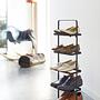Schuhregal Tower Rack Stahl Schwarz 22 x 78 cm 2