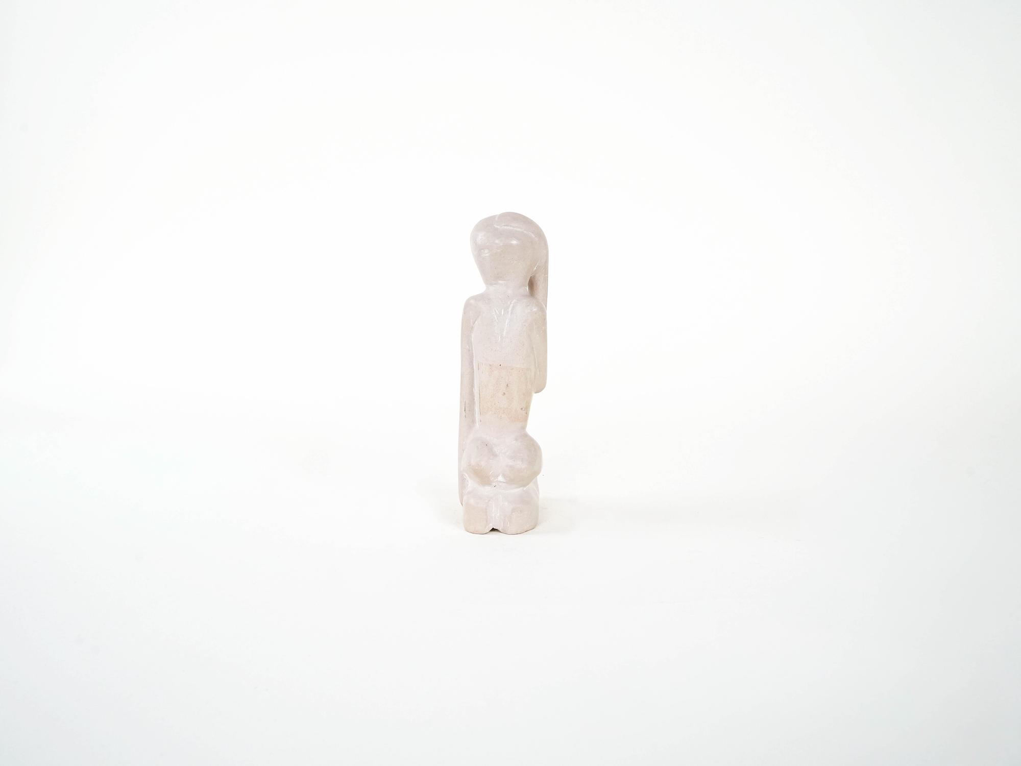 Stone figure Modernist Cream 1980s 5