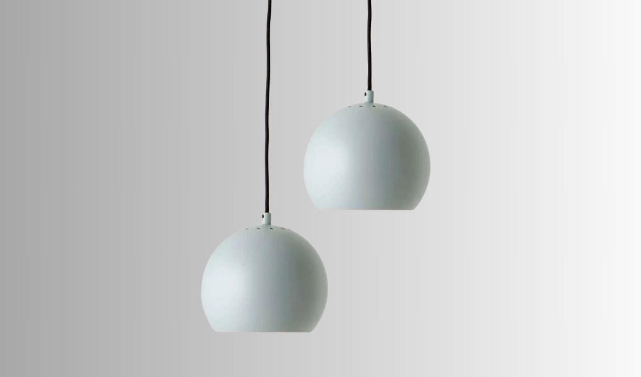 Ball Pendelleuchte Matt Aqua Grün Ø18cm 1