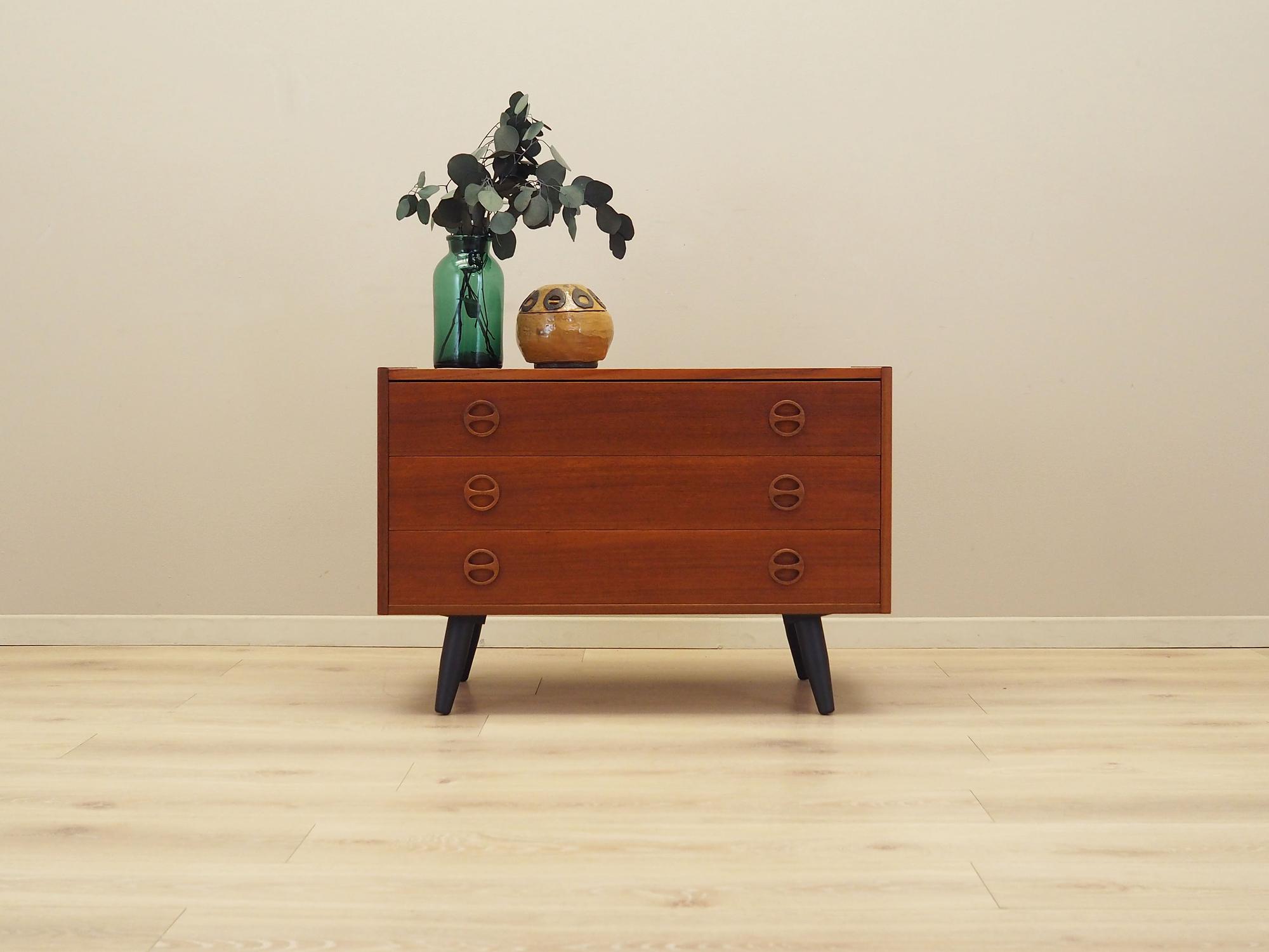 Chest of drawers Teak wood 1960s 1