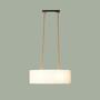 2-flame pendant lamp hanging on ropes White 1