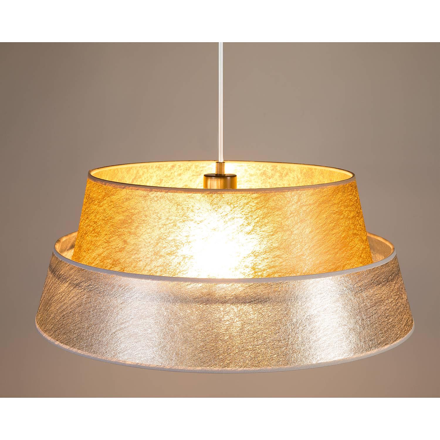 Pendant lamp Nevoa IV Mixed fabric Steel 4
